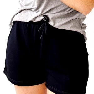 Cozy Earth Women's Ultra-Soft Bamboo Jogger Shorts Small